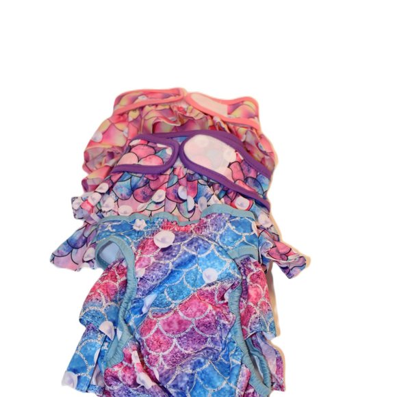 Diapers Langsprit Female Size L Pink Blue Set Of 3 - Picture 3 of 11